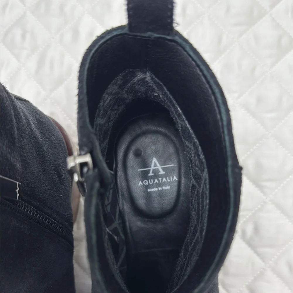 AQUATALIA Black Suede Ankle Boots - Picture 3 of 6